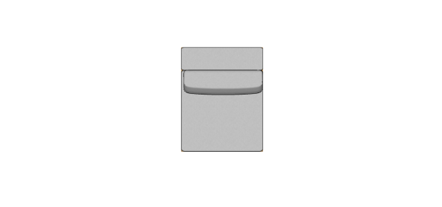 Módulo Sofá Valby Sem Braço Estofado Largo - 0,90 X 1,15 X 0,70H