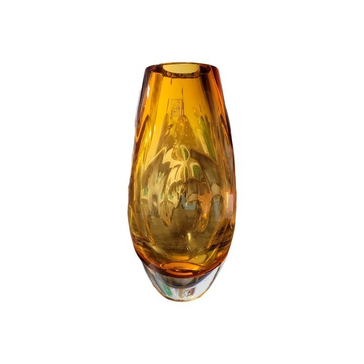 Vaso Ambar Grande Amarelo SR10474